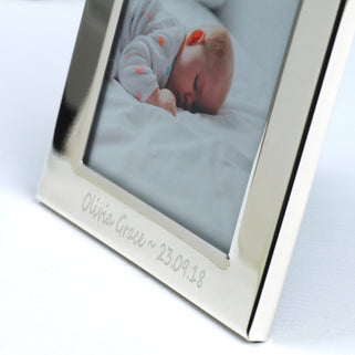 Personalised Silver Plated Photo Frame