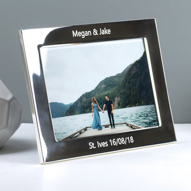 Personalised Silver Plated Photo Frame