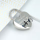 Personalised Silver Plated Lovers Padlock