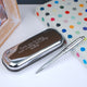 Silver chrome pen with matching case with 