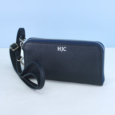 Monogram Leather Purse with Phone Pocket