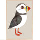 Wooden Postcard Puffin