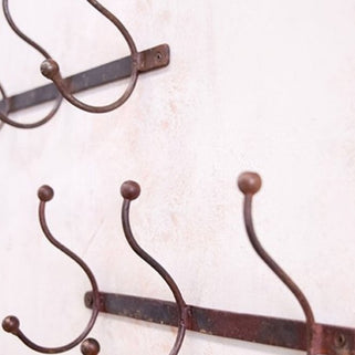 Rama Iron Three-Hook Rail