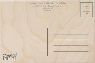 Puffin Wooden Postcard