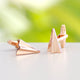 Rose Gold Coloured Paper Plane Cufflinks