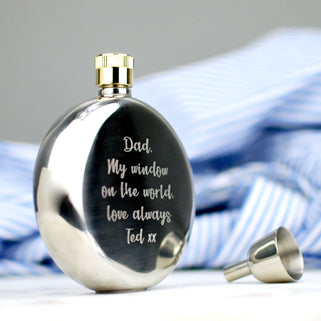 Personalised Porthole Window Hip Flask