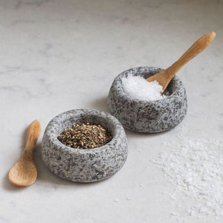 Granite Salt and Pepper Pots