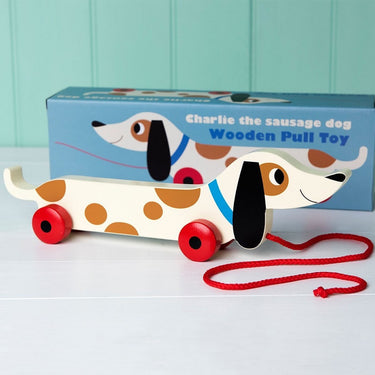 Wooden Sausage Dog Pull Along