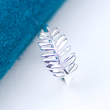 Sterling Silver Fern Leaf Ring