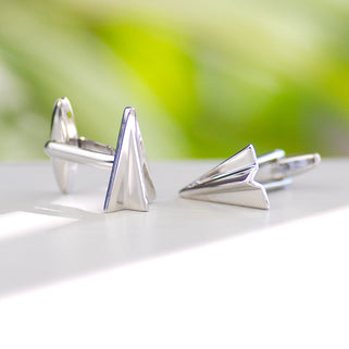 Personalised Paper Plane Cufflinks