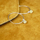 Sterling Silver Birthstone Hoop Earrings