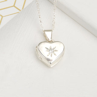 Personalised Sterling Silver Heart Locket