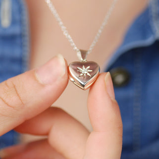 Personalised Sterling Silver Heart Locket