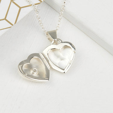 Personalised Sterling Silver Heart Locket
