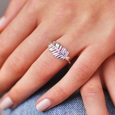 Sterling Silver Fern Leaf Ring