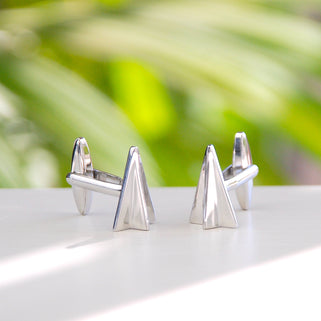 Personalised Paper Plane Cufflinks