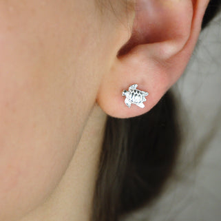 Turtle diamond outlet earrings