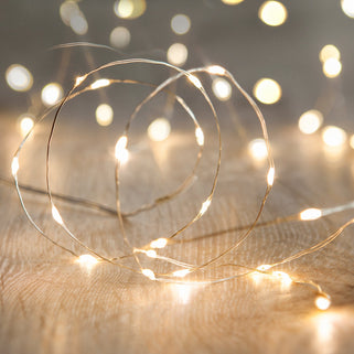 Silver String LED Table Lights