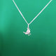 Personalised Winter Robin Charm Necklace
