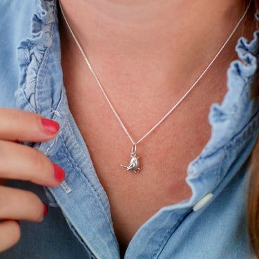 Personalised Winter Robin Charm Necklace