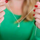 Personalised Winter Robin Charm Necklace