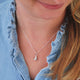 Personalised Winter Robin Charm Necklace