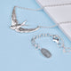 Personalised Sterling Silver Swallow Necklace