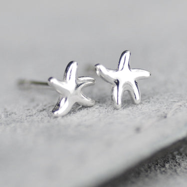 Sterling Silver Mini Starfish Studs