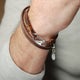 Personalised Men's Suede Double Wrap Bracelet