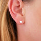 Sterling Silver Tiny Angel Wing Stud Earrings