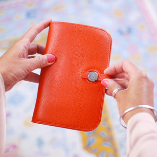 Orange Personalised travel wallet