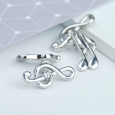 Personalised Treble Clef Musical Notes Cufflinks