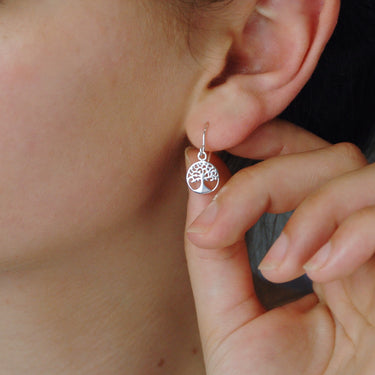 Tree of Life Sterling Silver Earrings