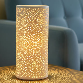 Firework Ceramic Column Lamp
