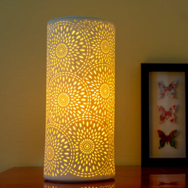 Firework Ceramic Column Lamp