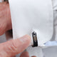 Contemporary Wrap Cufflinks with personalised 