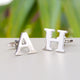 Personalised alphabet cufflinks in 