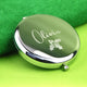 Personalised Christmas Holly Compact Mirror