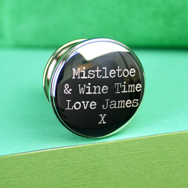 Personalised Christmas Wishes Wine Bottle Stopper
