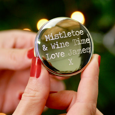 Personalised Christmas Wishes Wine Bottle Stopper