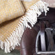 Illusion Yellow and Grey Wool Throw